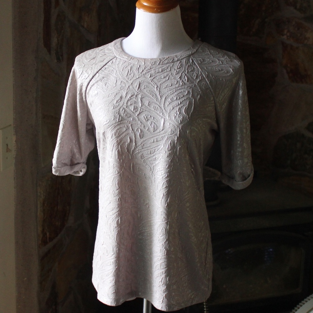 Worthington silver shimmer dress top